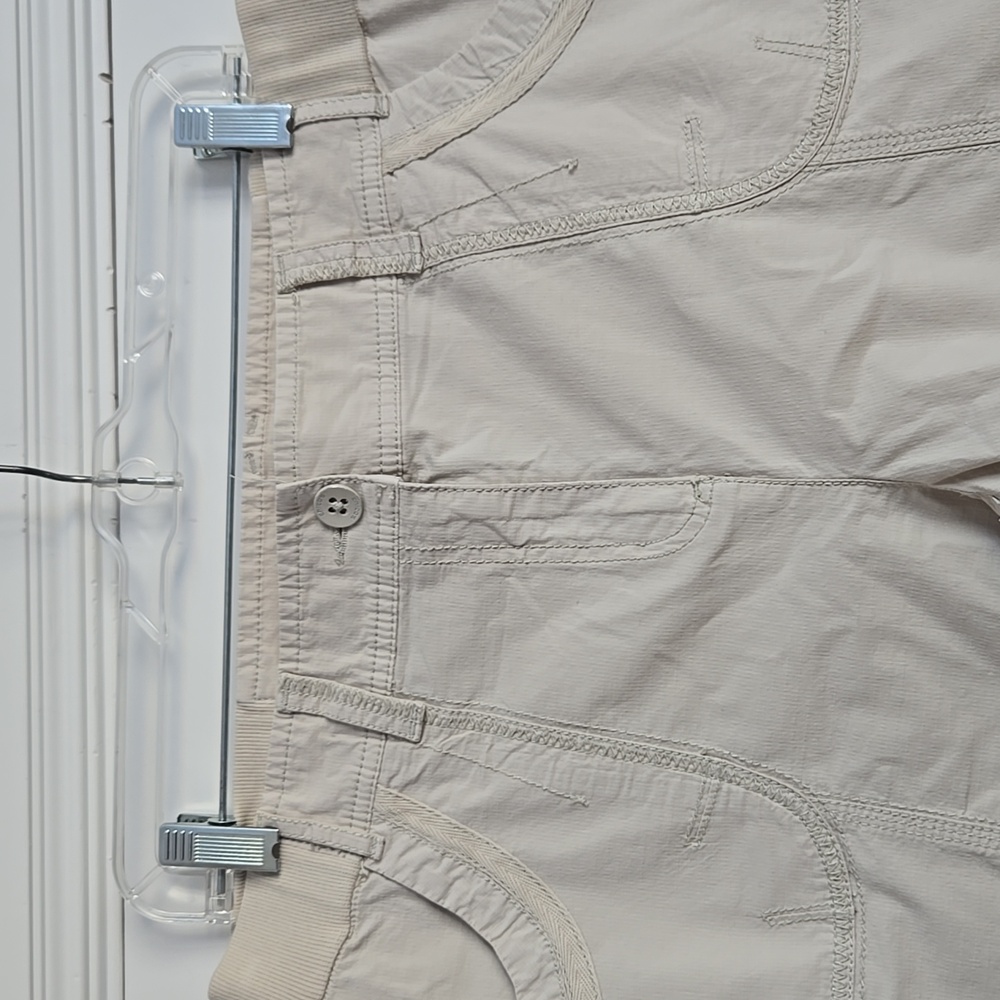 Chicos Tan Cargo Capri - Picture 2 of 9